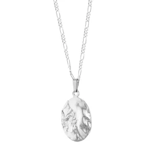 Impact Cratering Silver Necklace