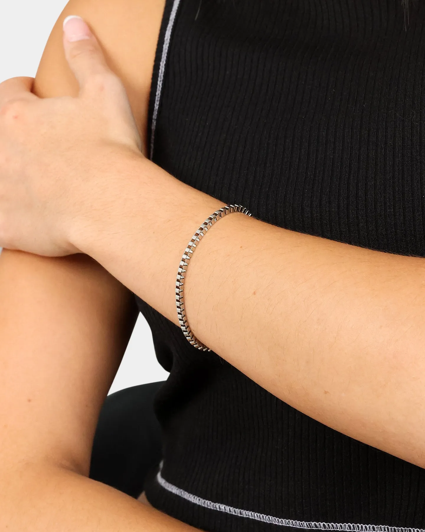 INFRA Box Chain Bracelet Stainless Steel