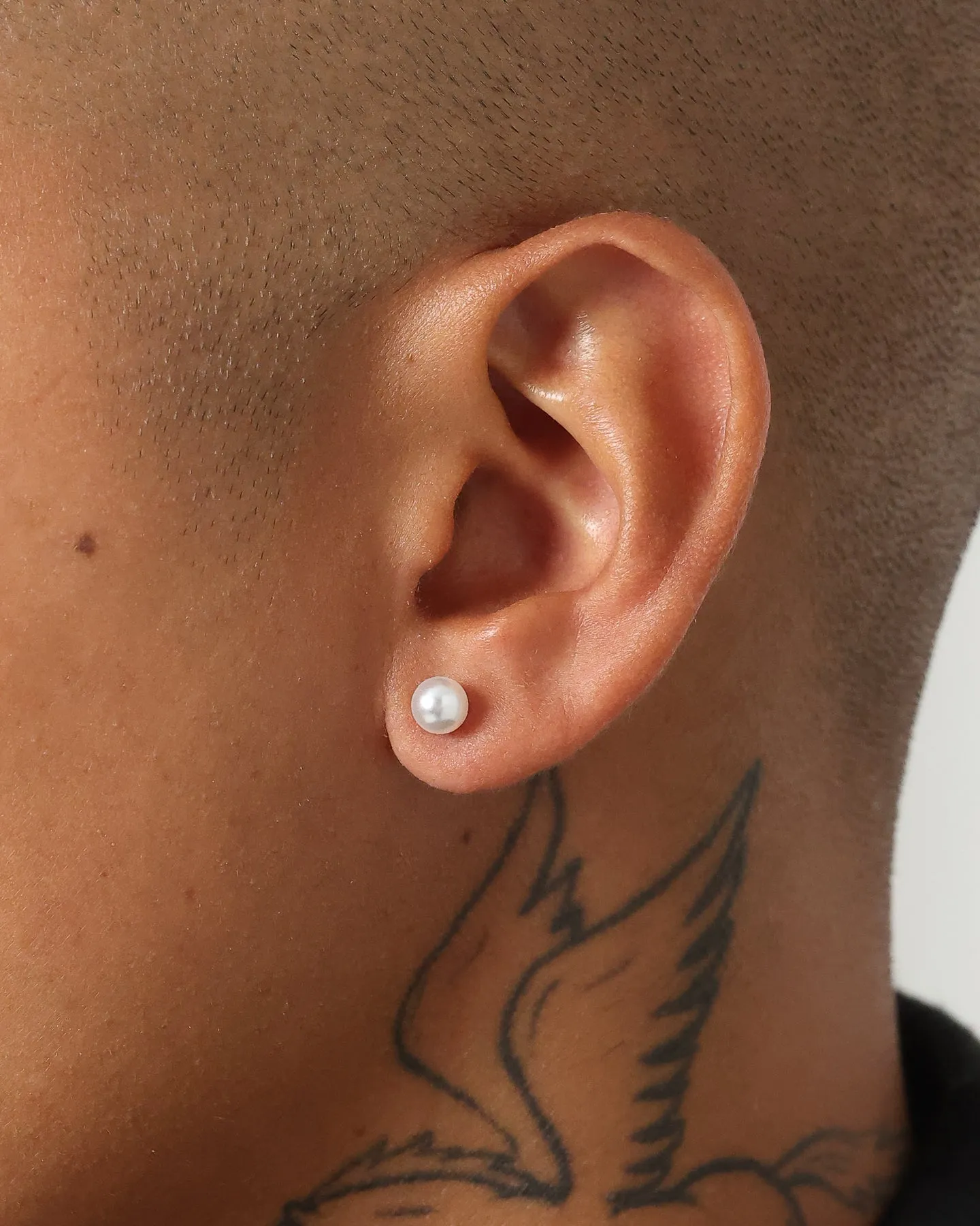 INFRA Pearl Earrings Stainless Steel
