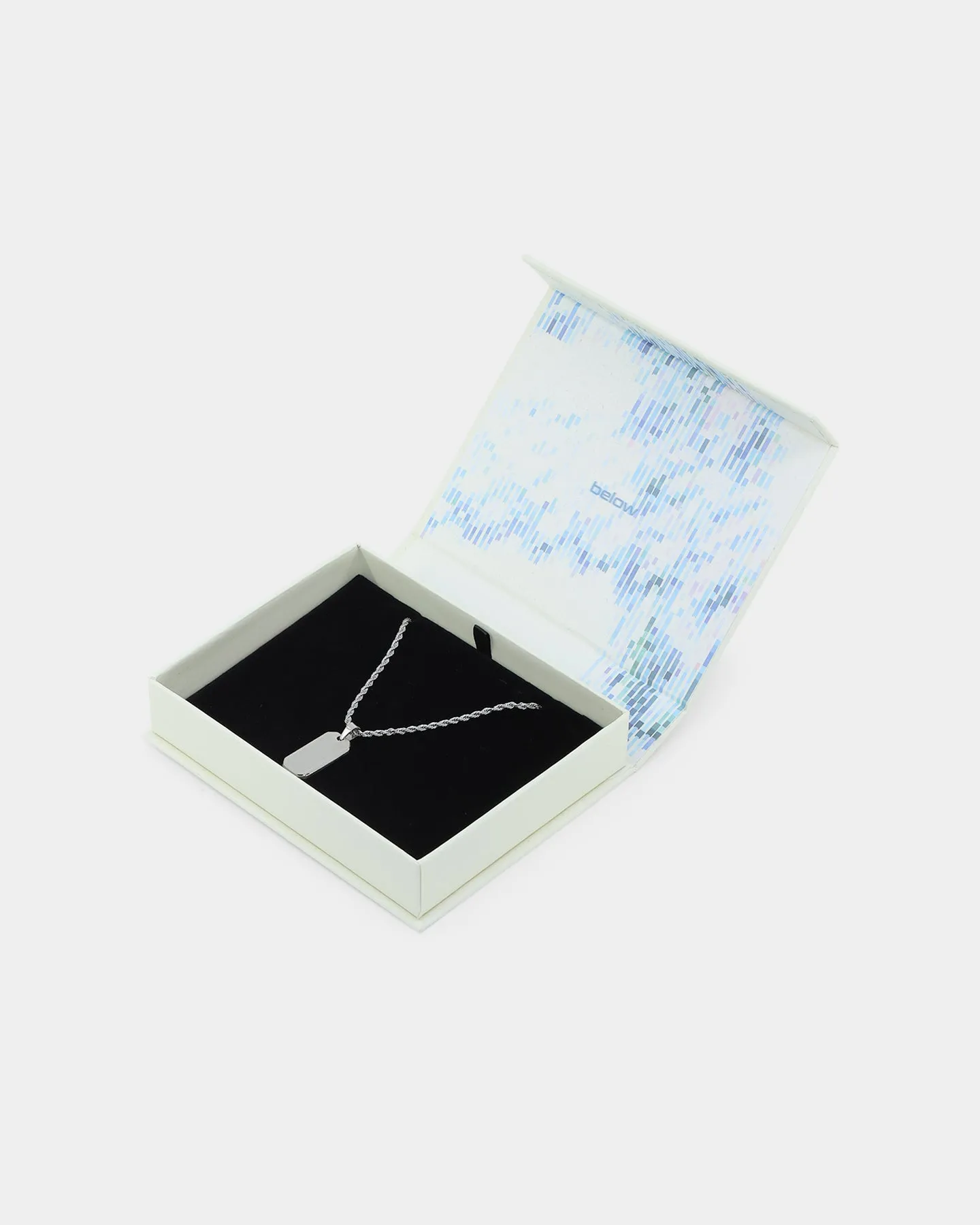 INFRA Tab Pendant Necklace Stainless Steel