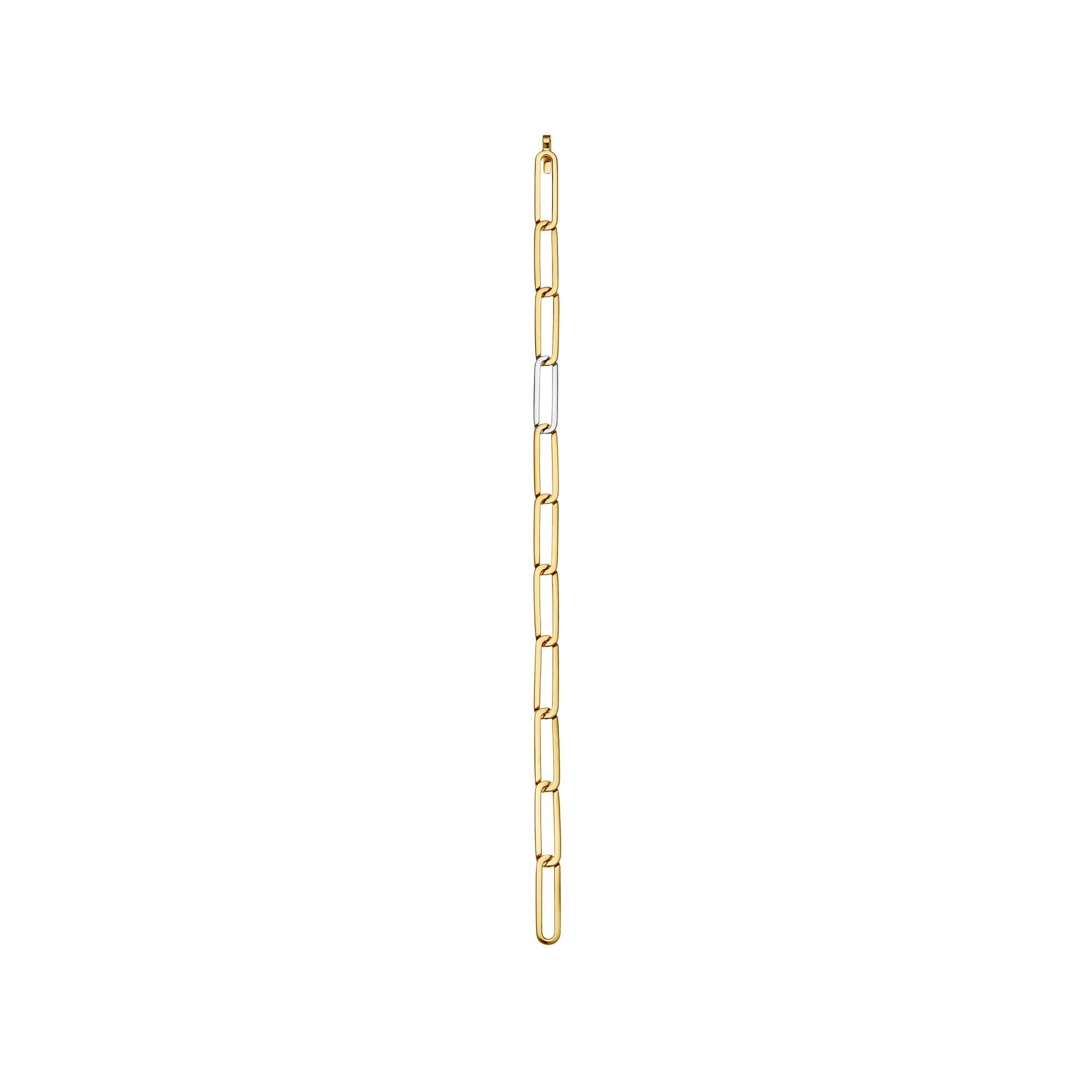 Inhaling him 18K Gold & Silver Bracelet