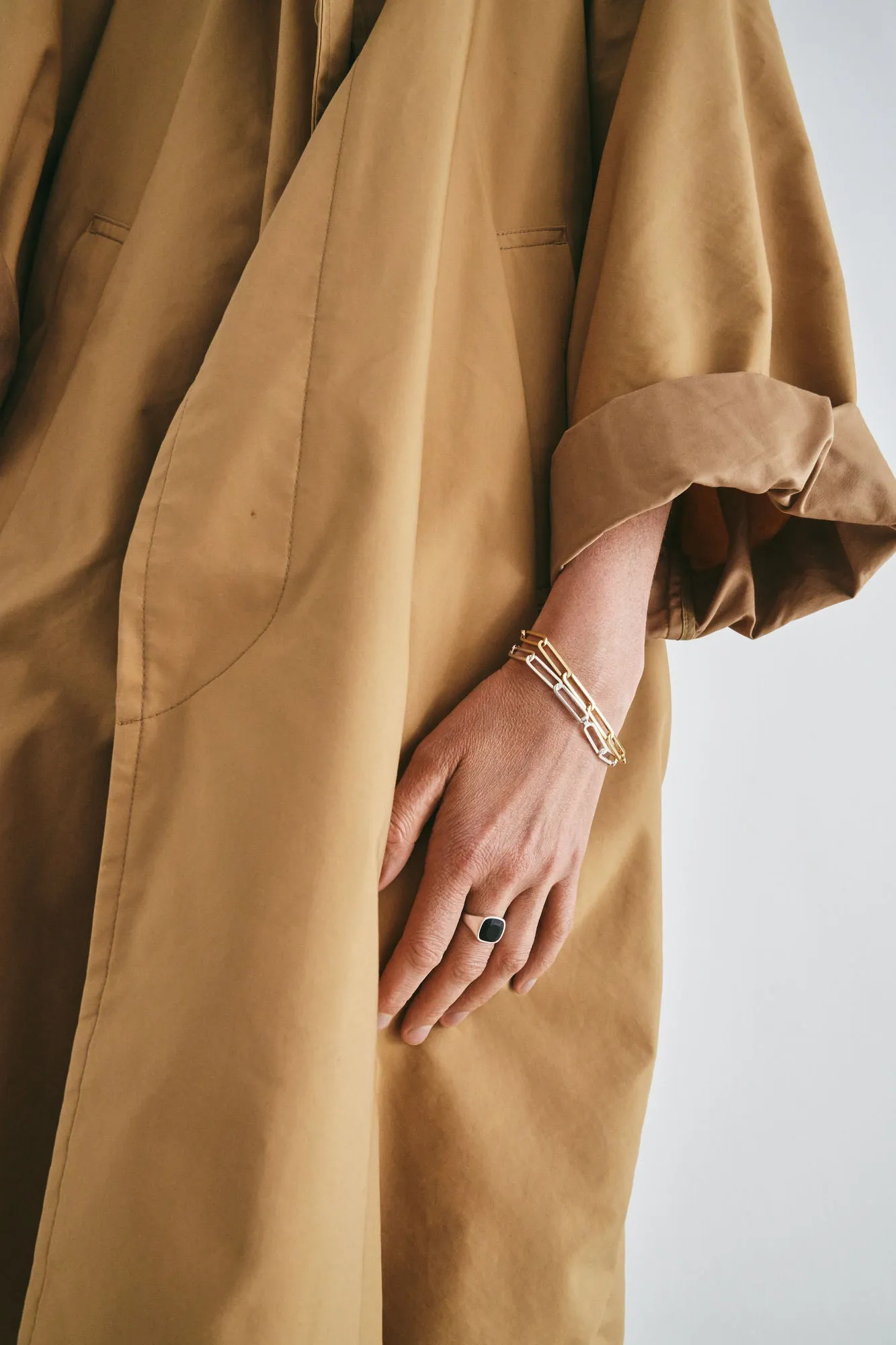 Inhaling him Silver Bracelet