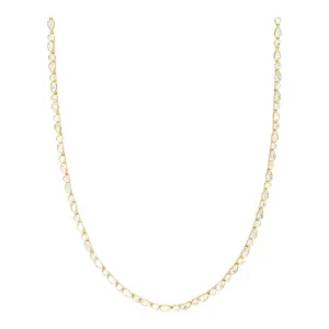 Isla Tennis Necklace in White Diamondettes