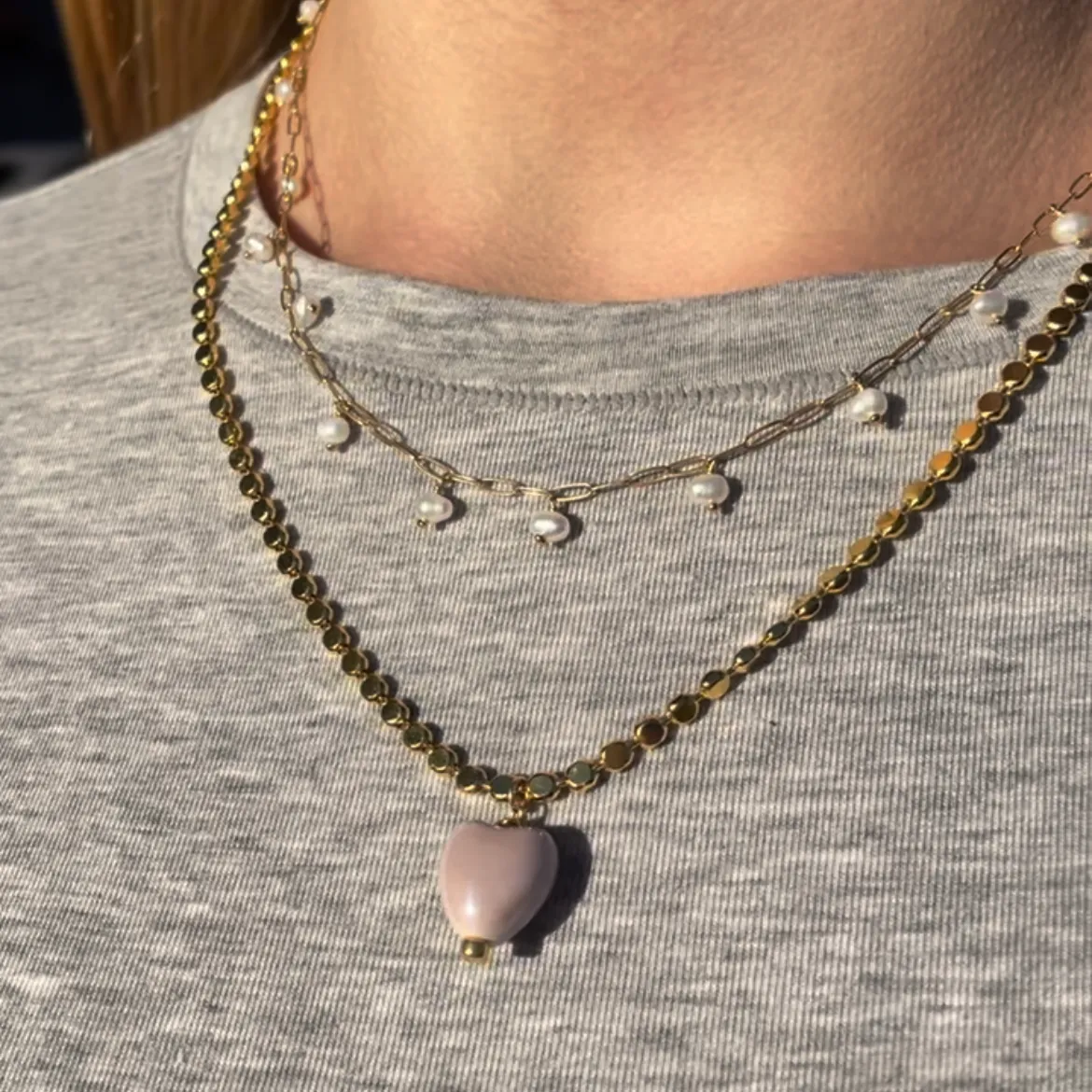 Italian Heart Charm Necklace