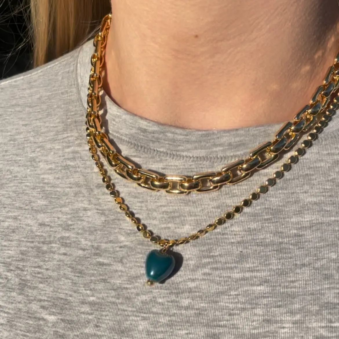 Italian Heart Charm Necklace