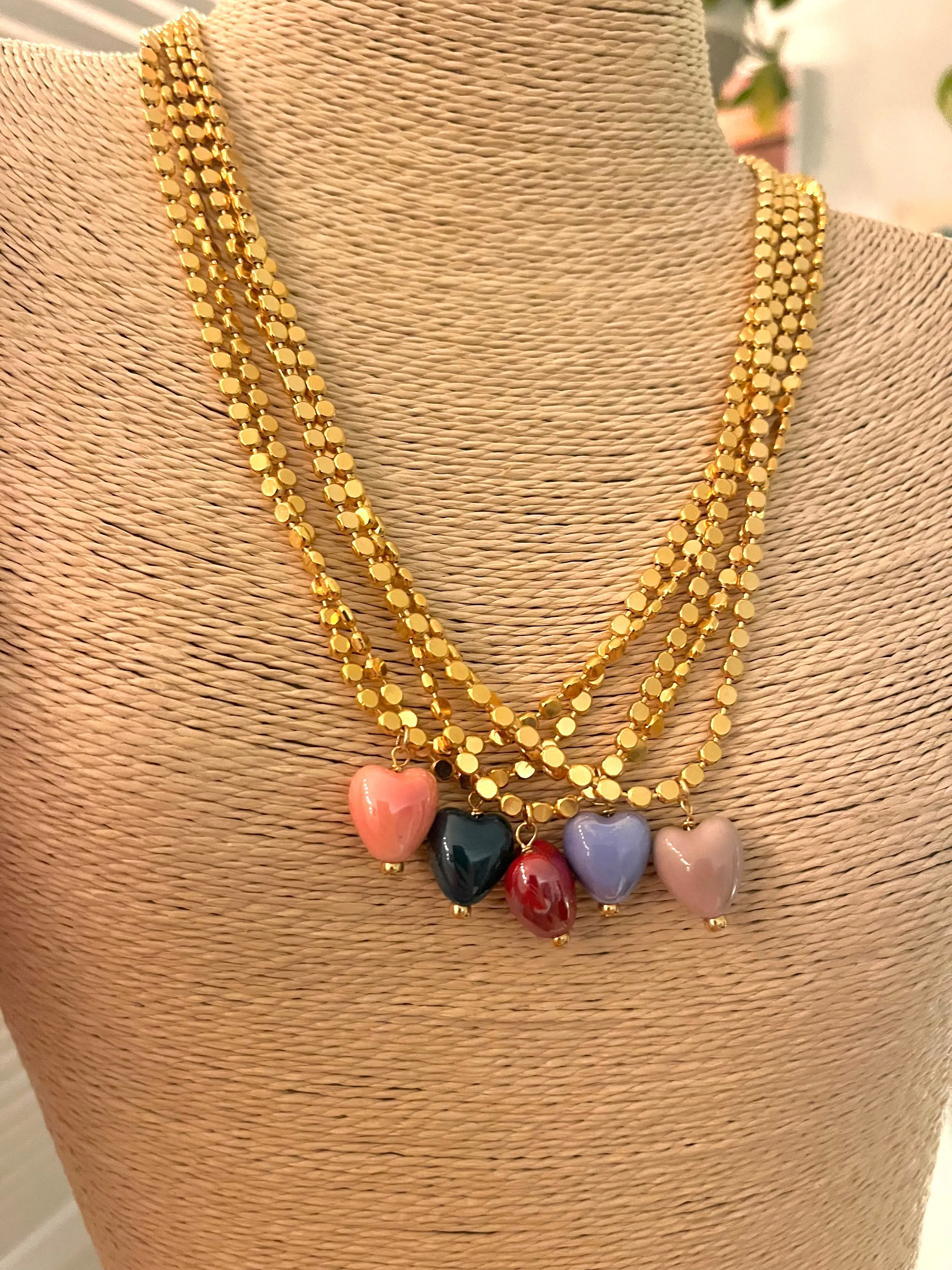 Italian Heart Charm Necklace