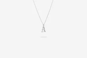 IX A Letter Silver Pendant