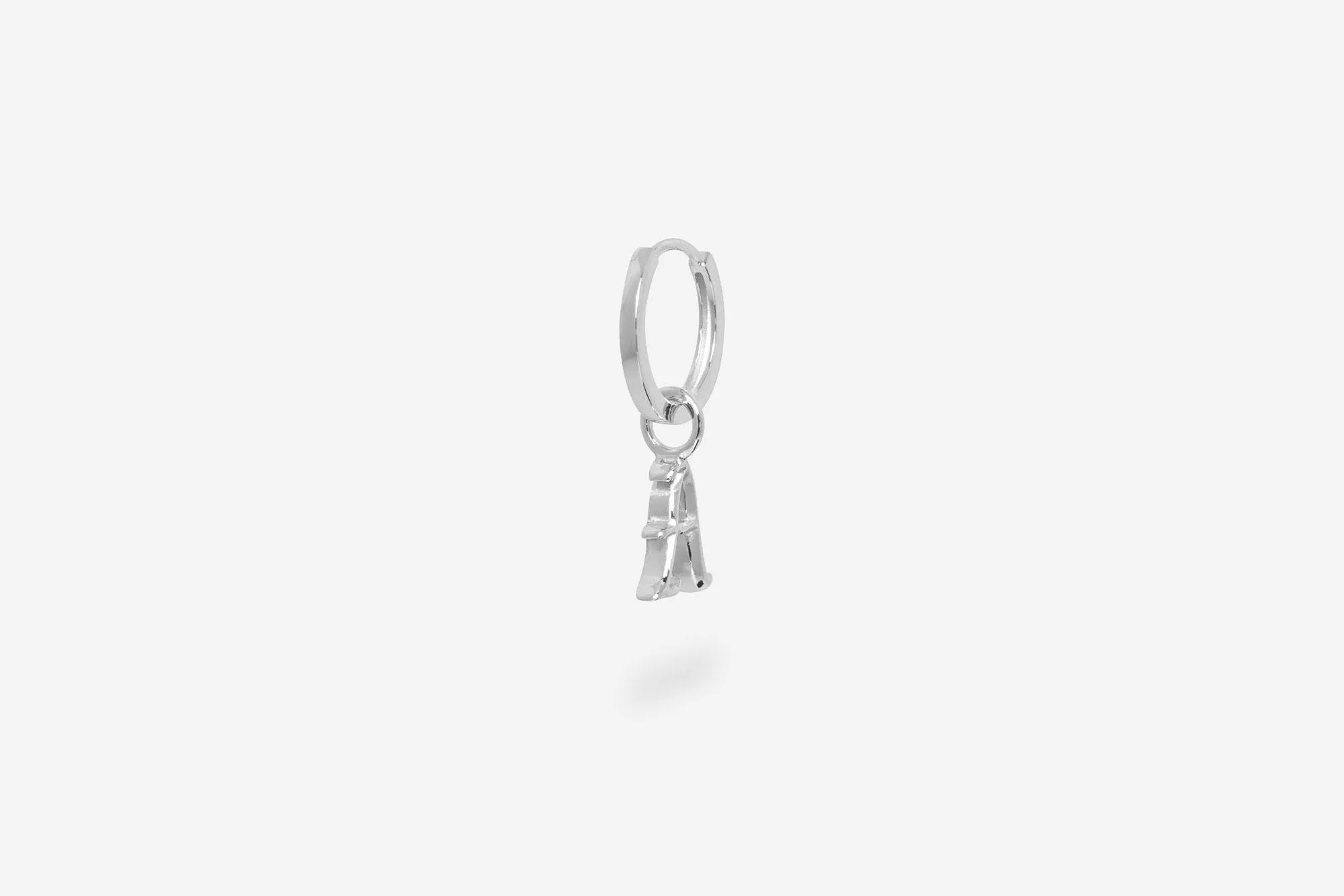 IX A Letter Silver Pendant