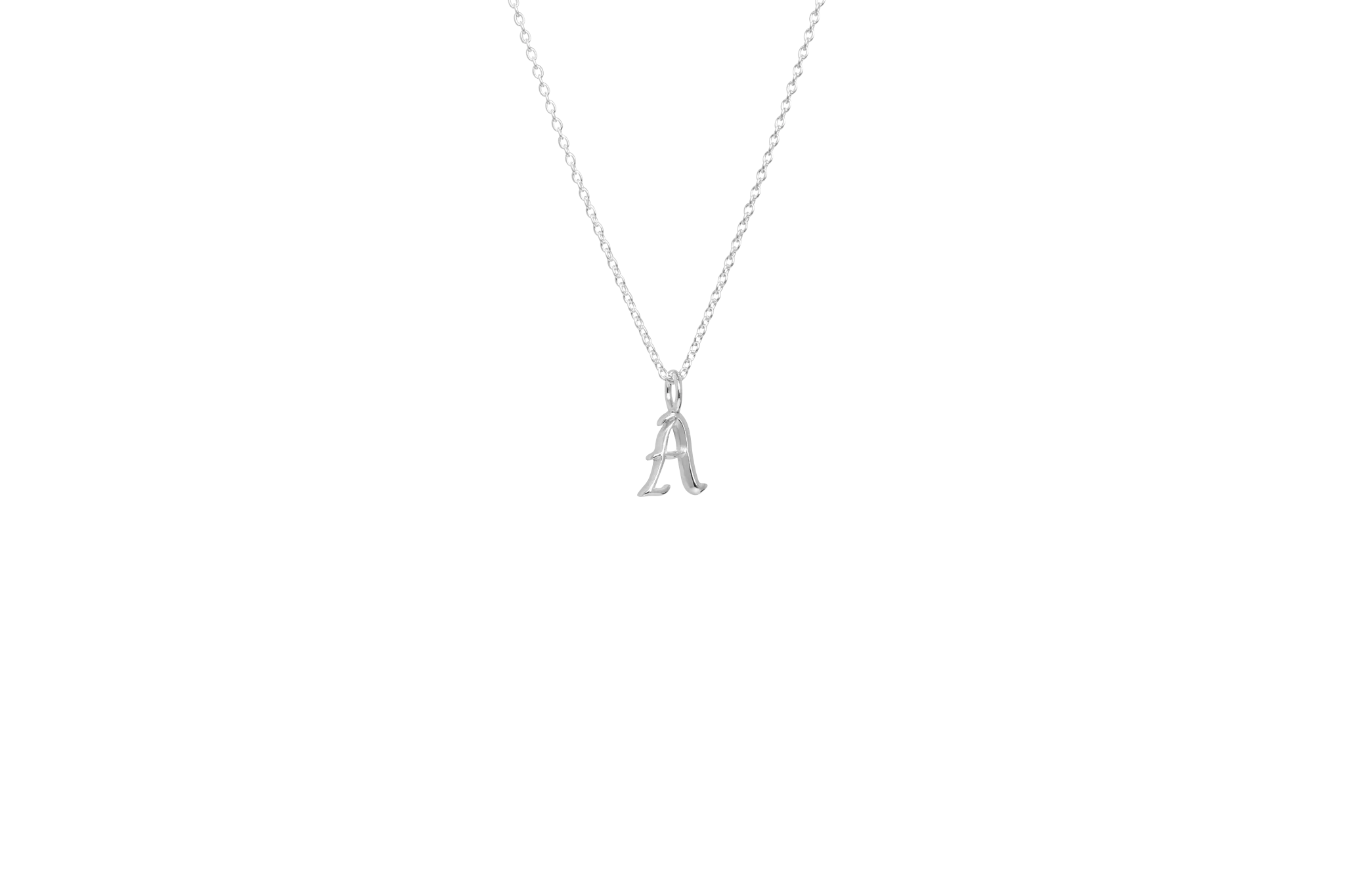 IX A Letter Silver Pendant
