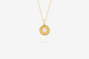 IX Anker 22K Gold Plated Pendant w. Moonstone