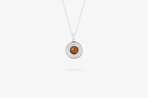 IX Anker Silver Pendant w. Tiger Eye