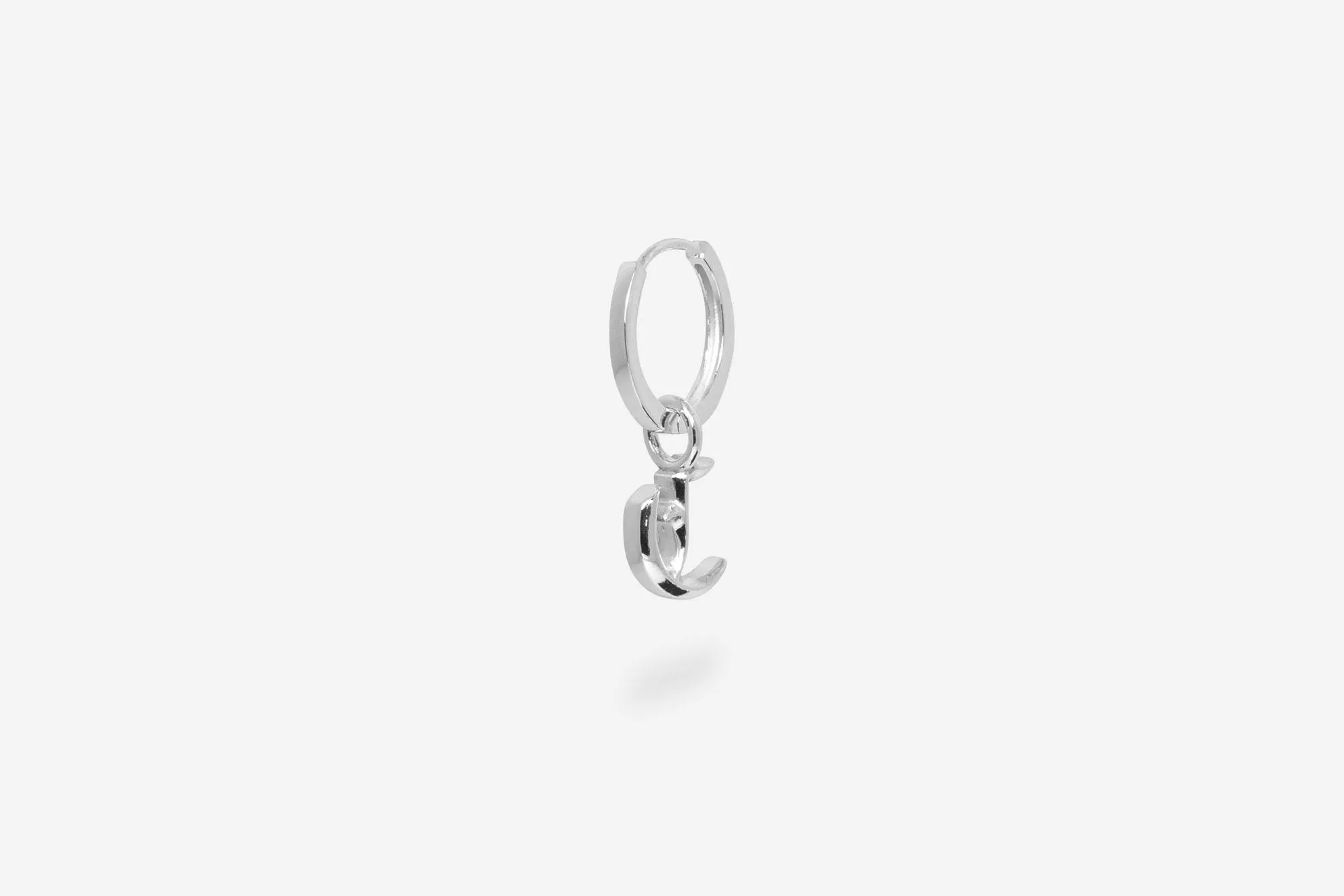 IX C Letter Silver Pendant