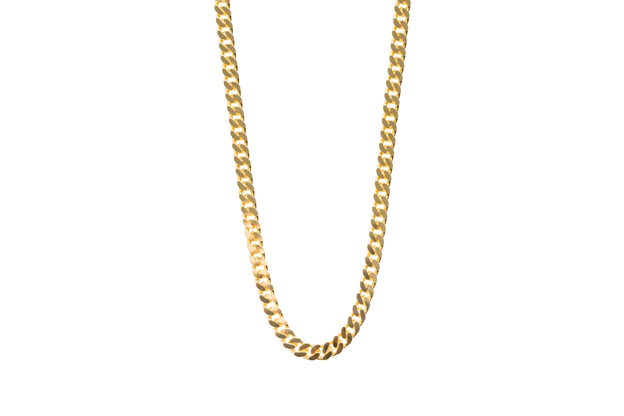 IX Chunky Curb Gold Plated Necklace