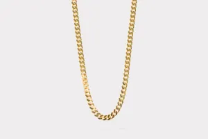 IX Chunky Curb Gold Plated Necklace