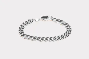 IX Chunky Curb Silver Bracelet