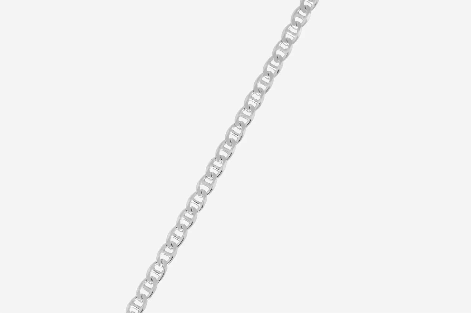 IX Curb Marina Silver Bracelet