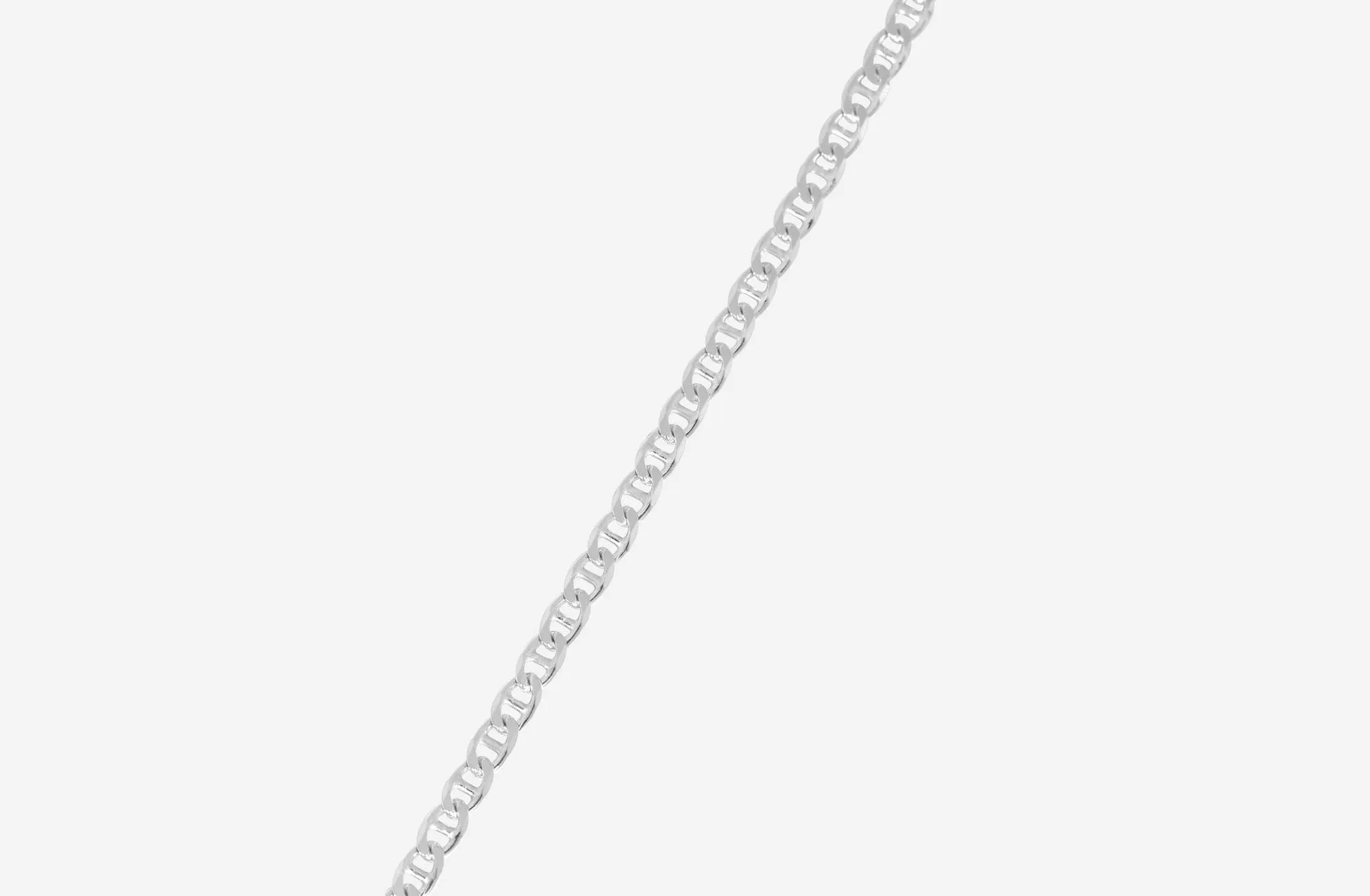 IX Curb Marina Silver Necklace