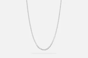 IX Curb Marina Silver Necklace