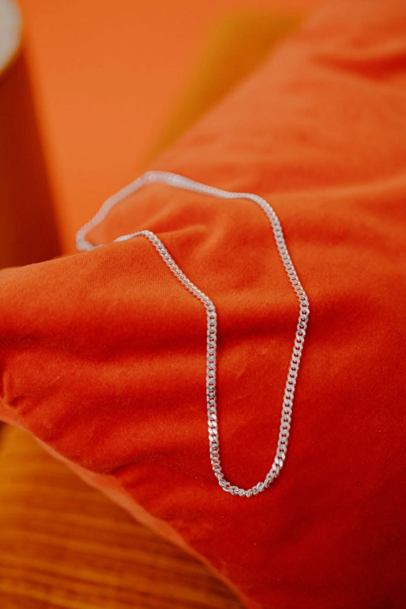 IX Curb Silver Necklace