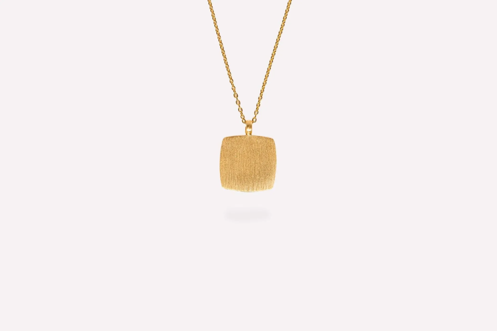IX Cushion Gold Plated Pendant