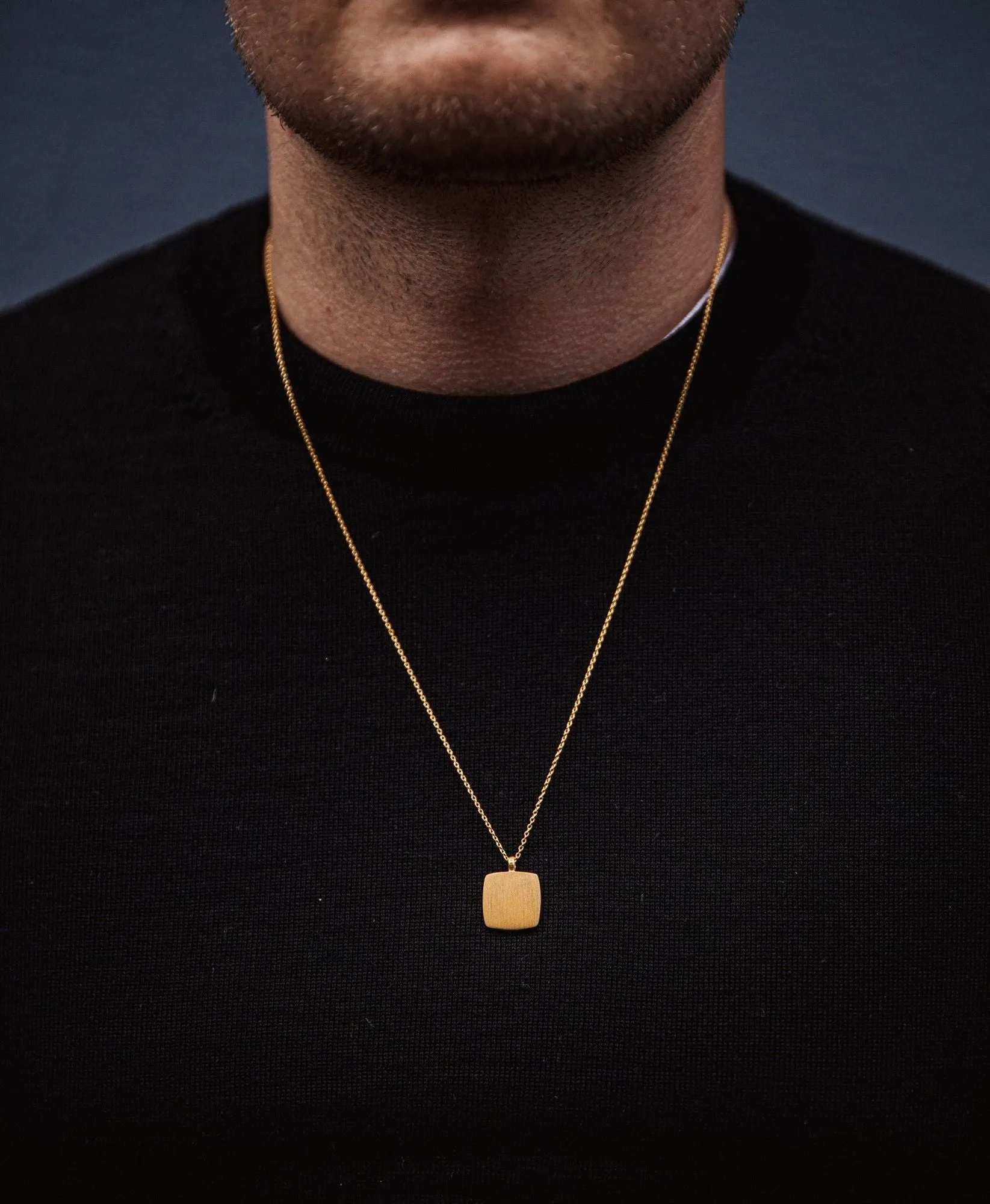 IX Cushion Gold Plated Pendant