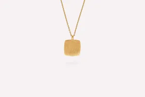 IX Cushion Gold Plated Pendant