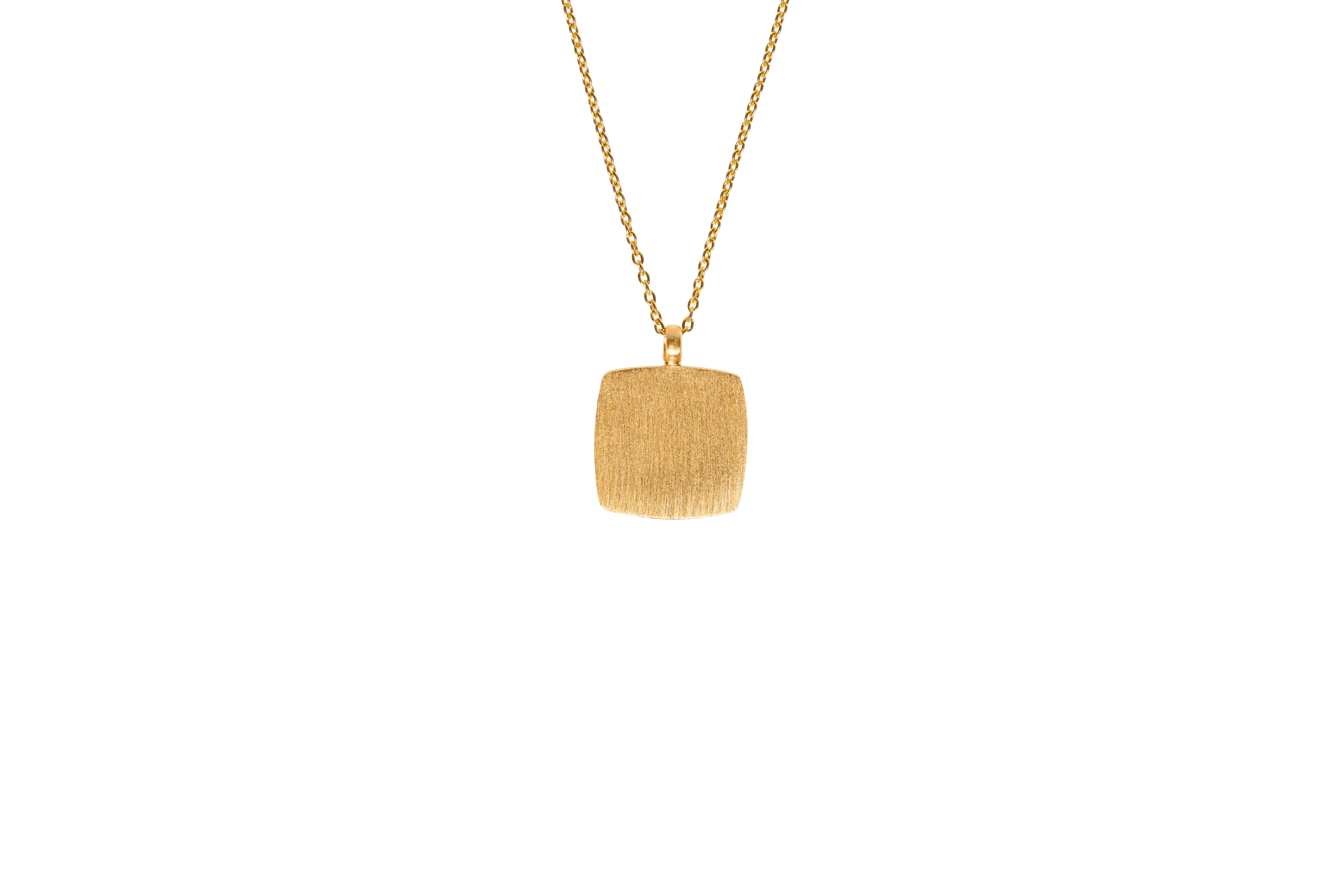 IX Cushion Gold Plated Pendant
