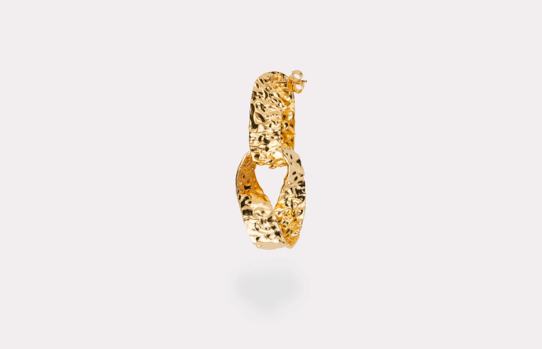IX Double Hoops Gold Plated Hoops