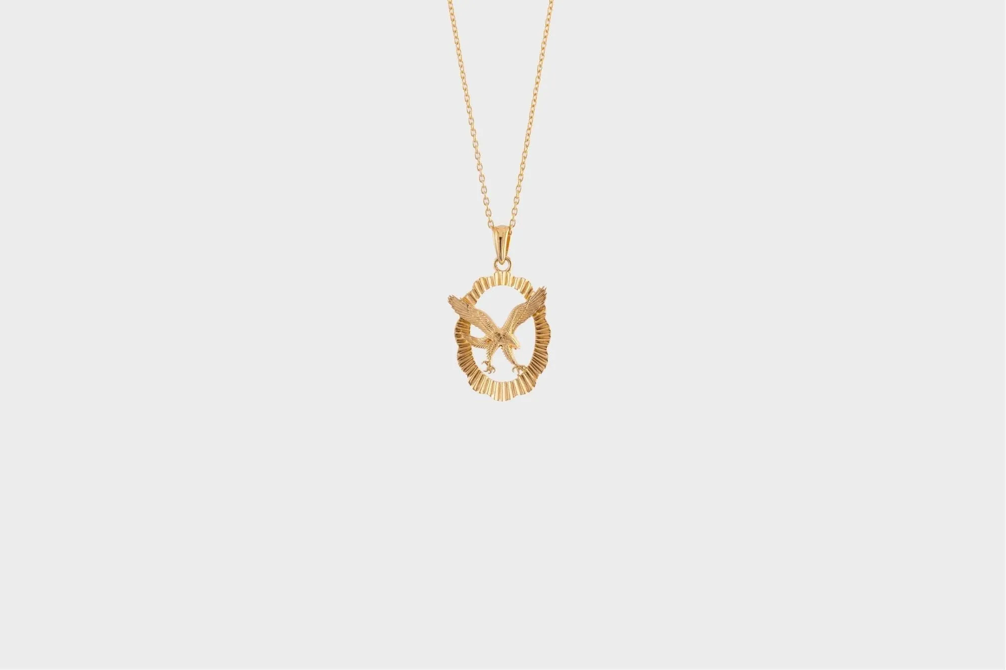 IX Eagle Gold Plated Pendant