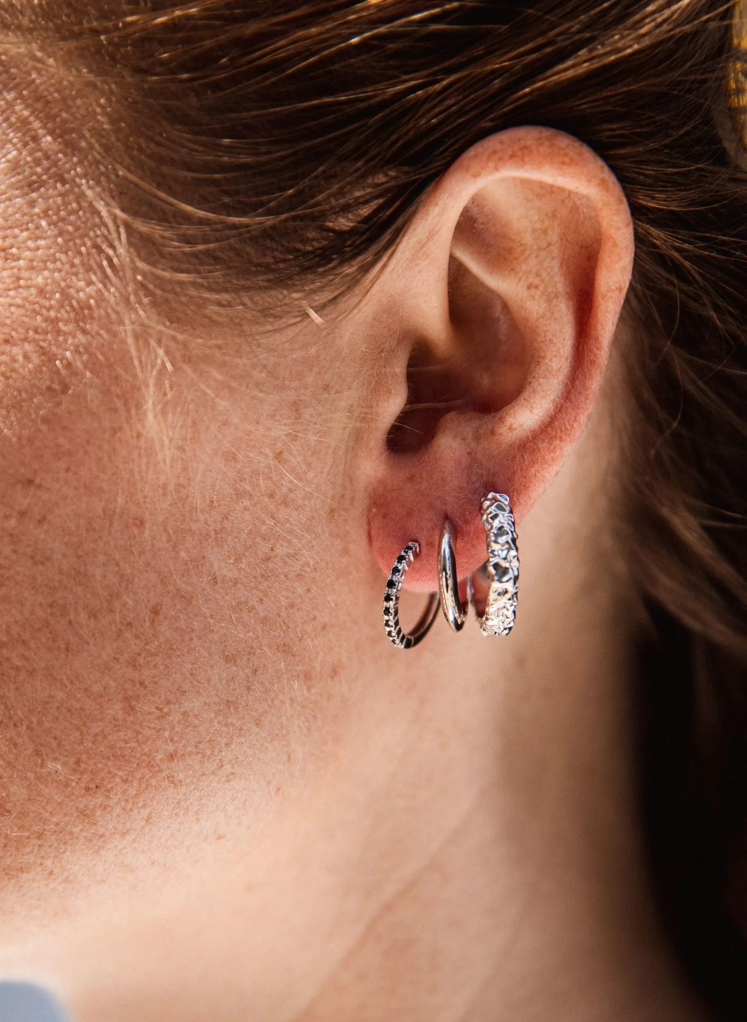 IX Eternity Black Hoops