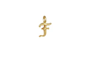 IX F Ice 22K Gold Plated Pendant