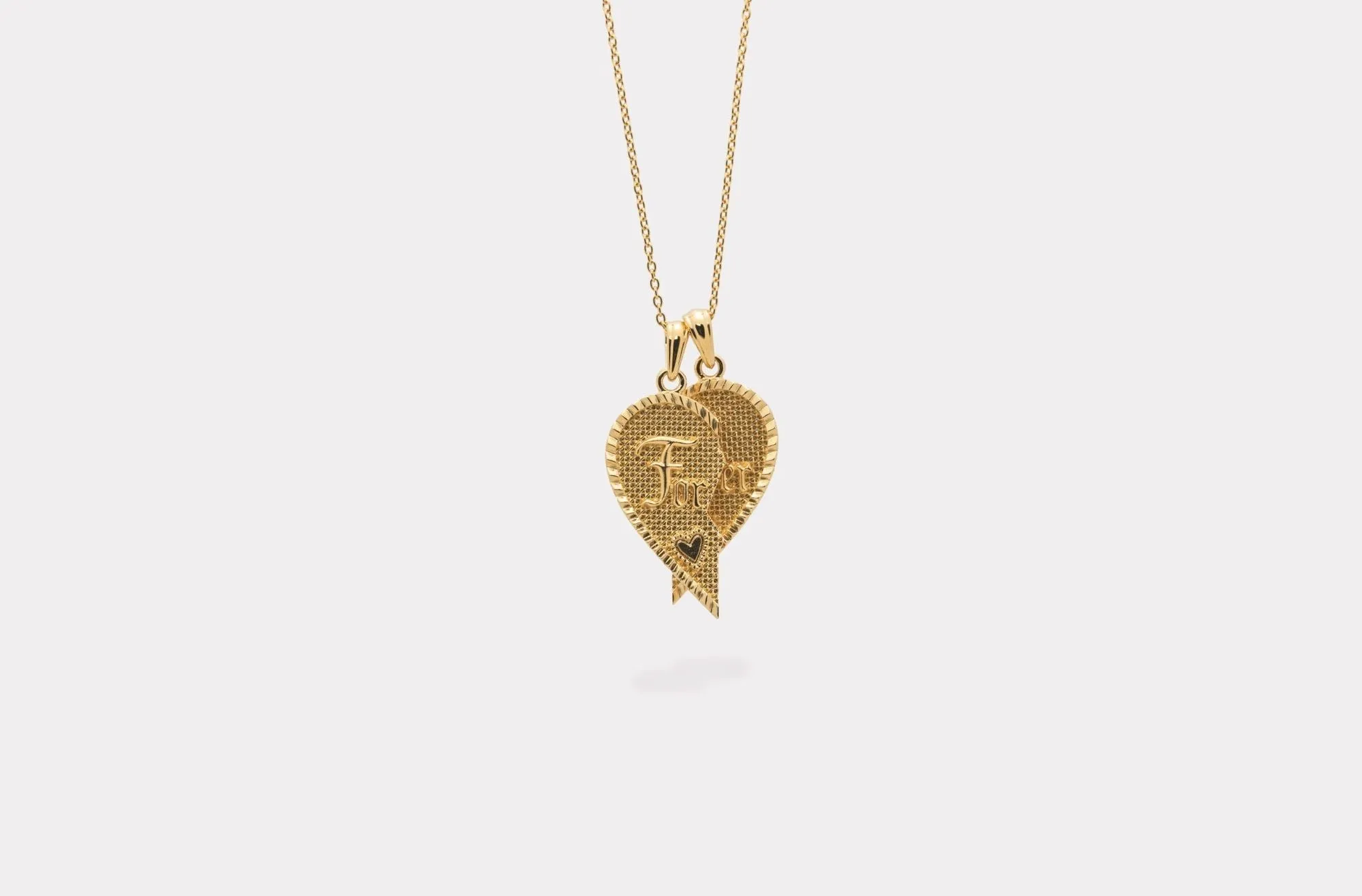 IX Forever Love Gold Plated Pendant