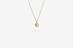 IX G Letter 22K Gold Plated Pendant