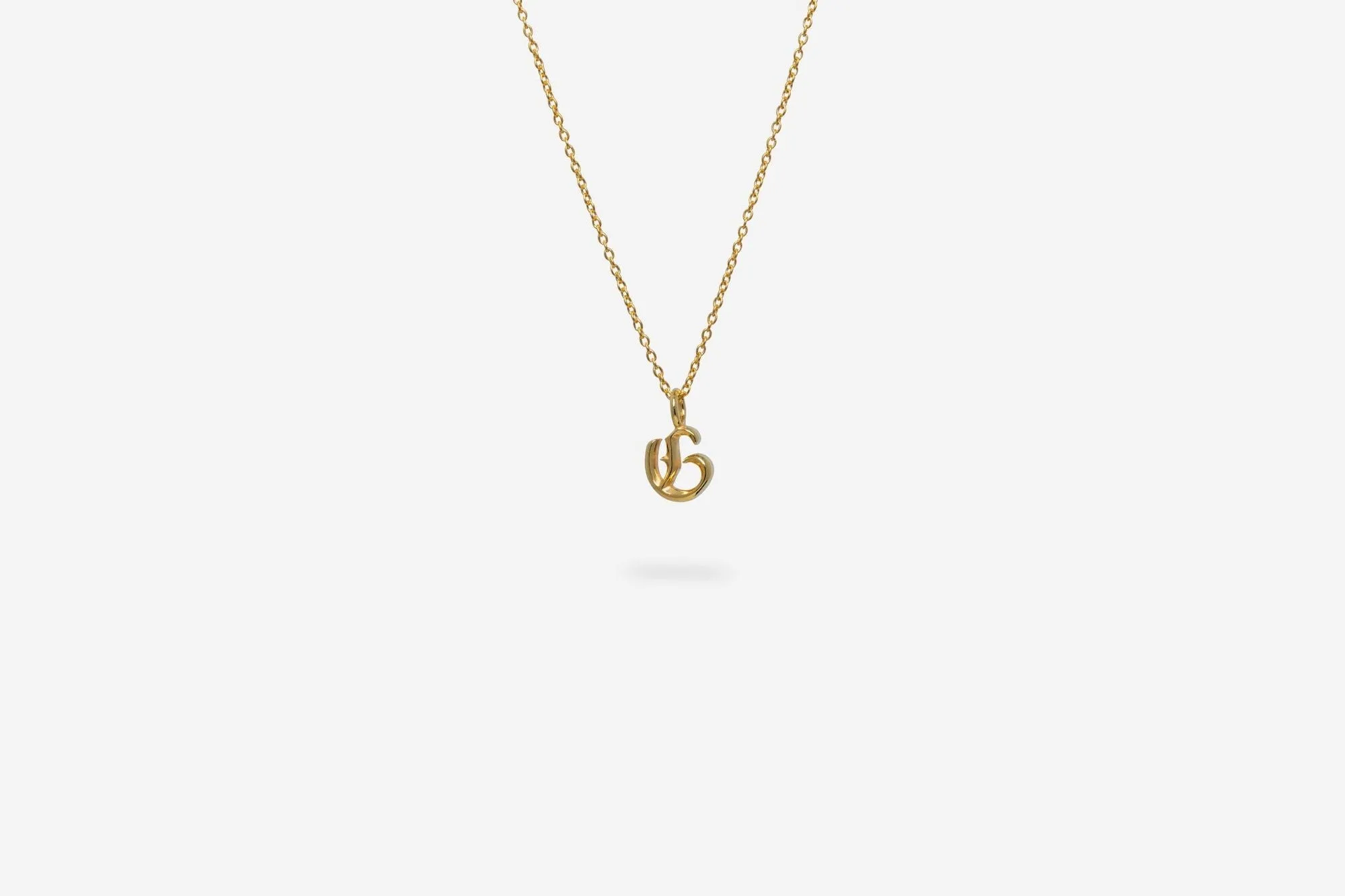 IX G Letter 22K Gold Plated Pendant