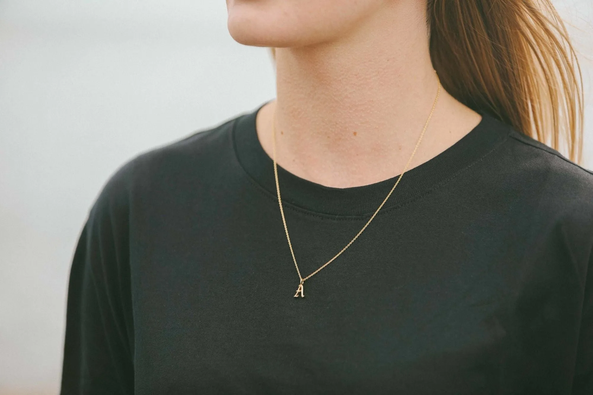 IX G Letter 22K Gold Plated Pendant