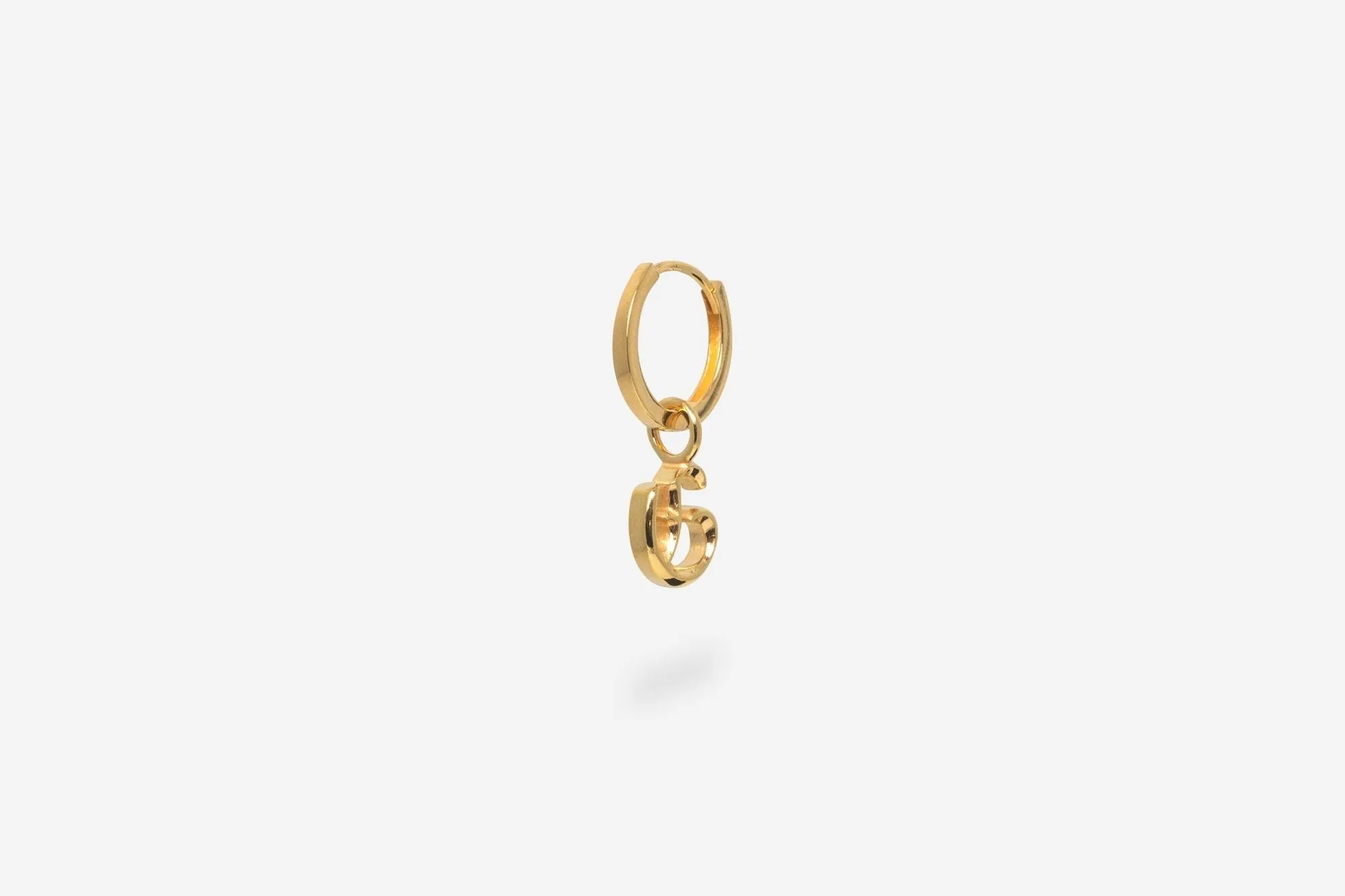 IX G Letter 22K Gold Plated Pendant