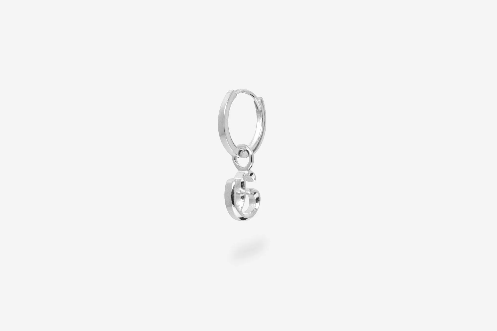 IX G Letter Silver Pendant