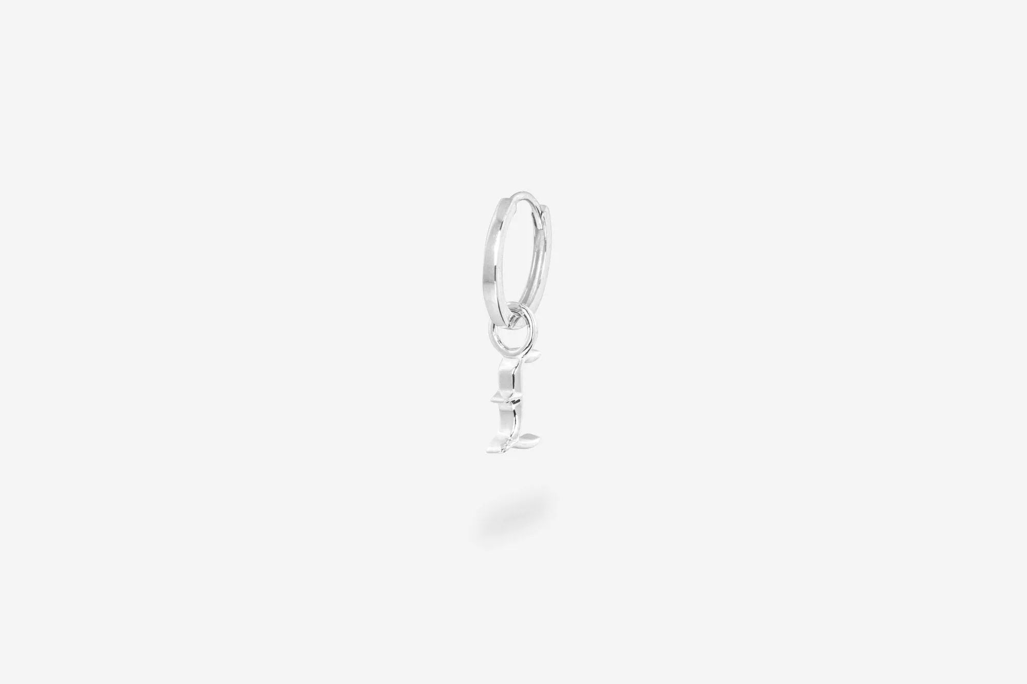 IX L Letter Silver Pendant