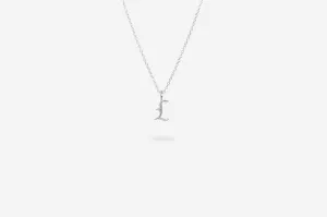 IX L Letter Silver Pendant