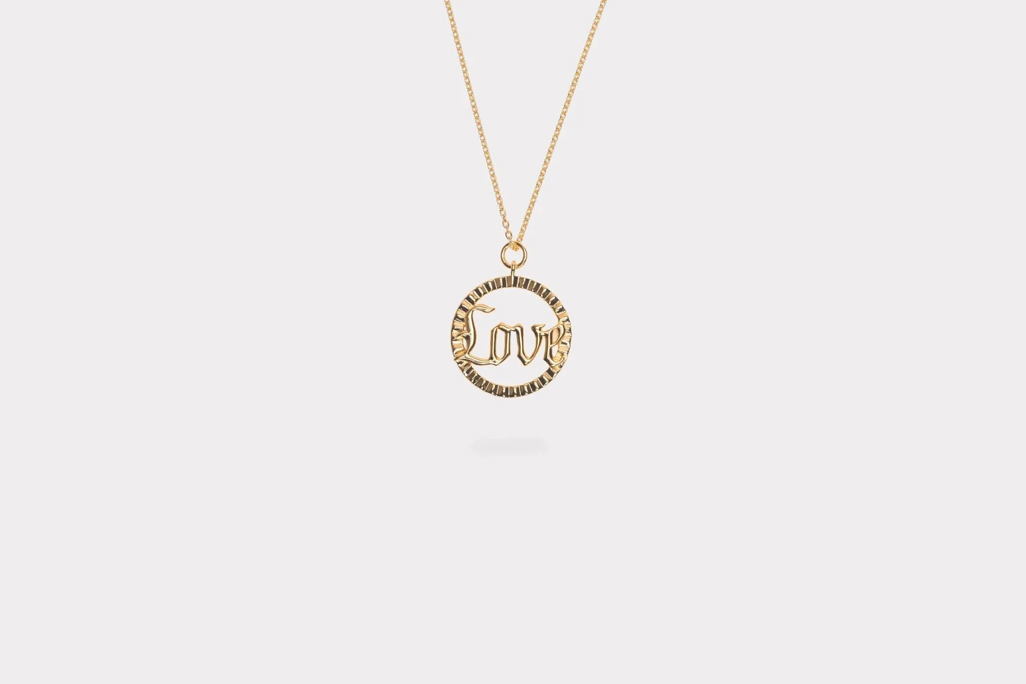 IX Love Gold Plated Pendant