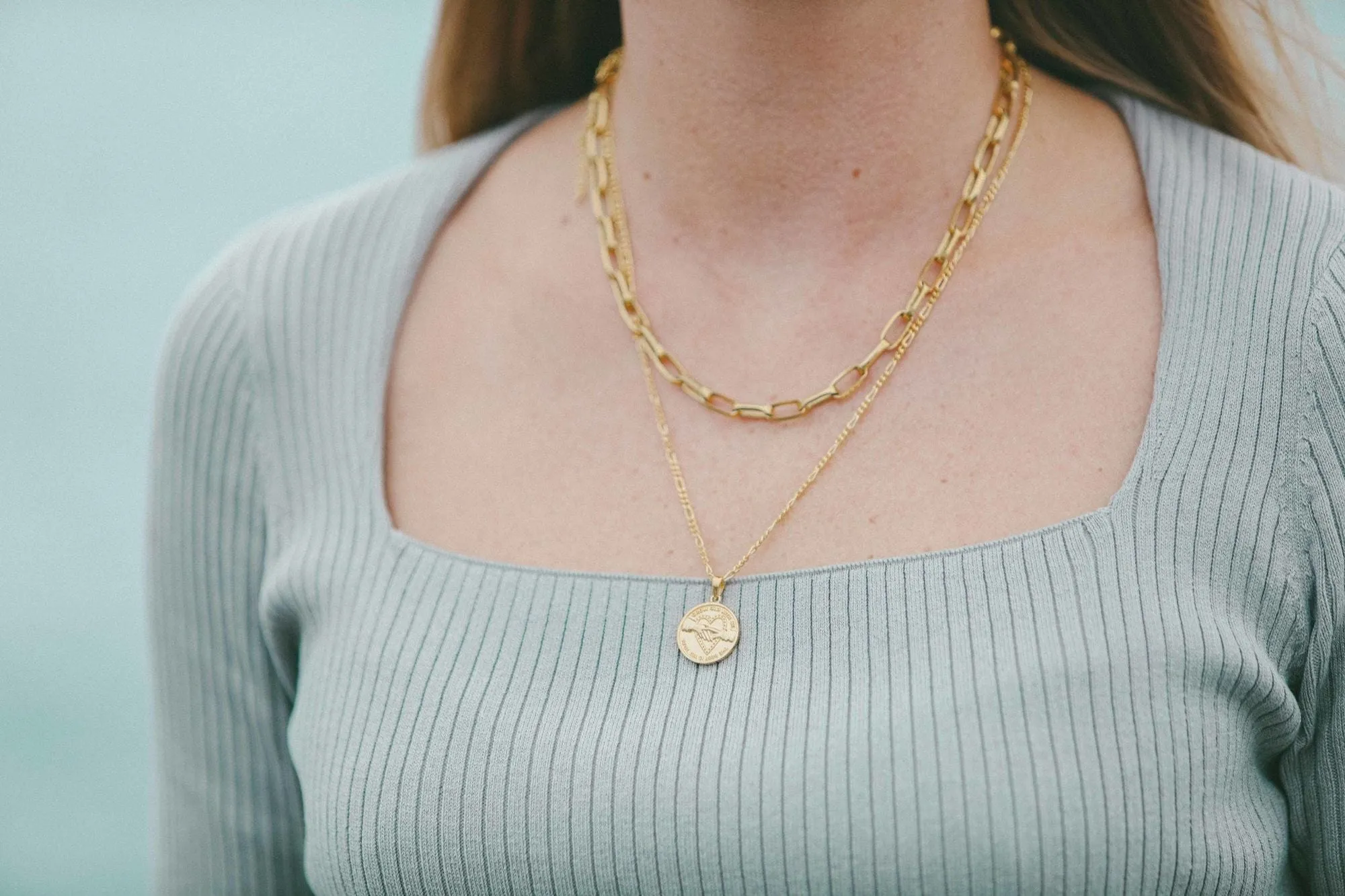 IX Love Seal Gold Plated Pendant