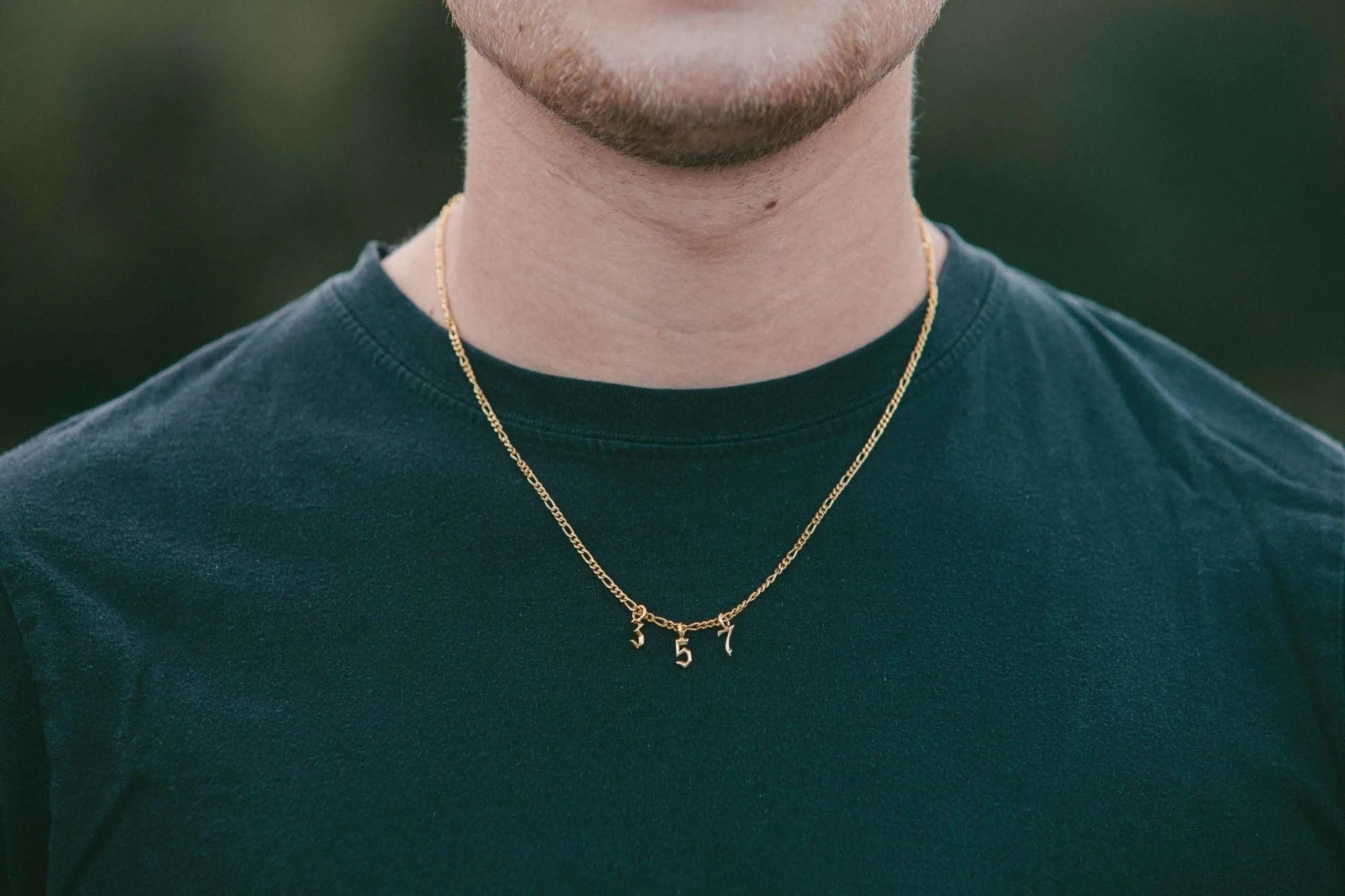 IX Lucky Number 7 Gold Plated Pendant