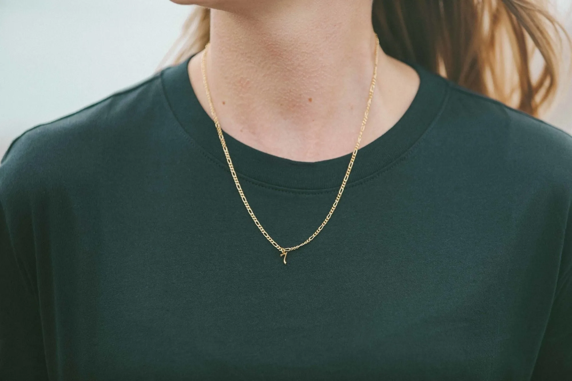 IX Lucky Number 7 Gold Plated Pendant