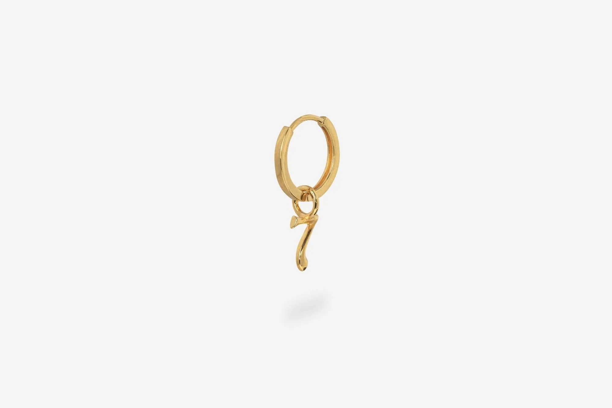 IX Lucky Number 7 Gold Plated Pendant