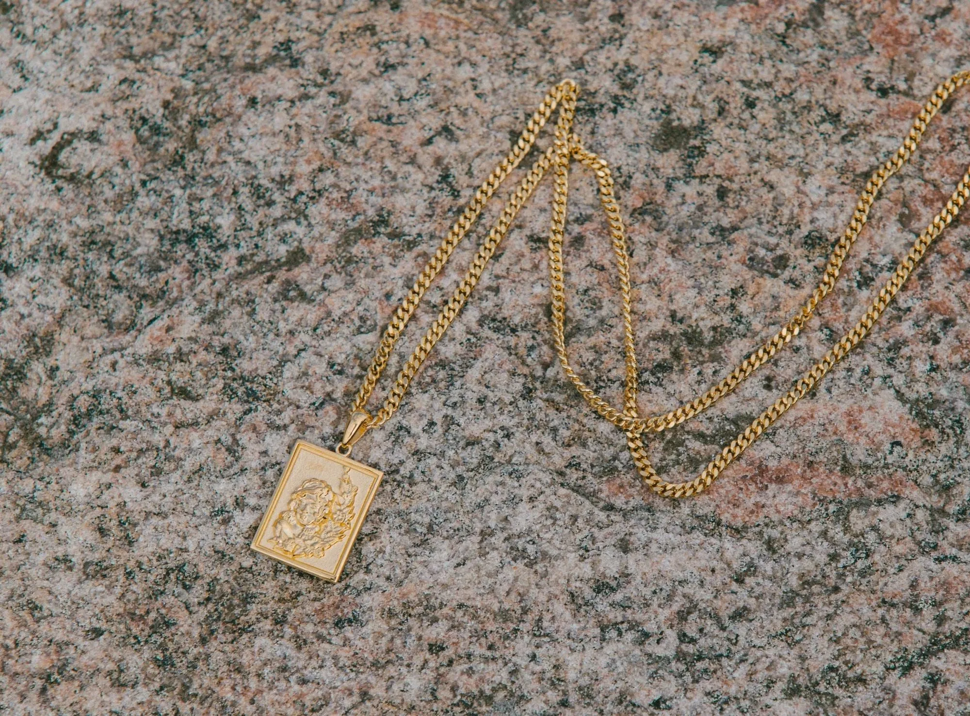 IX Merma Gold Plated Pendant