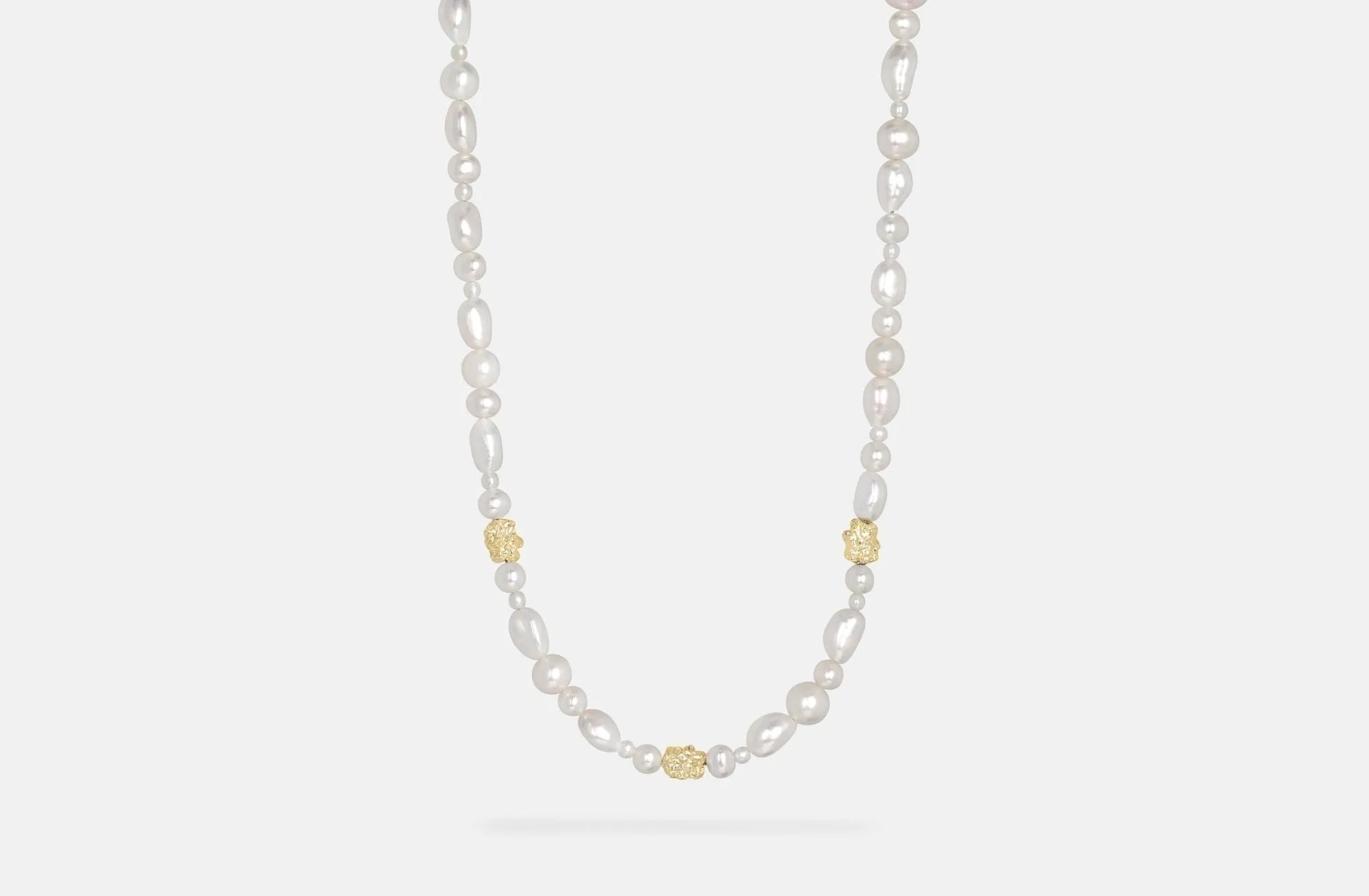 IX Ocean Pearl Gold Plated Necklace