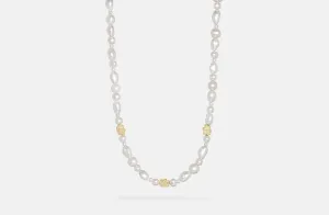 IX Ocean Pearl Gold Plated Necklace
