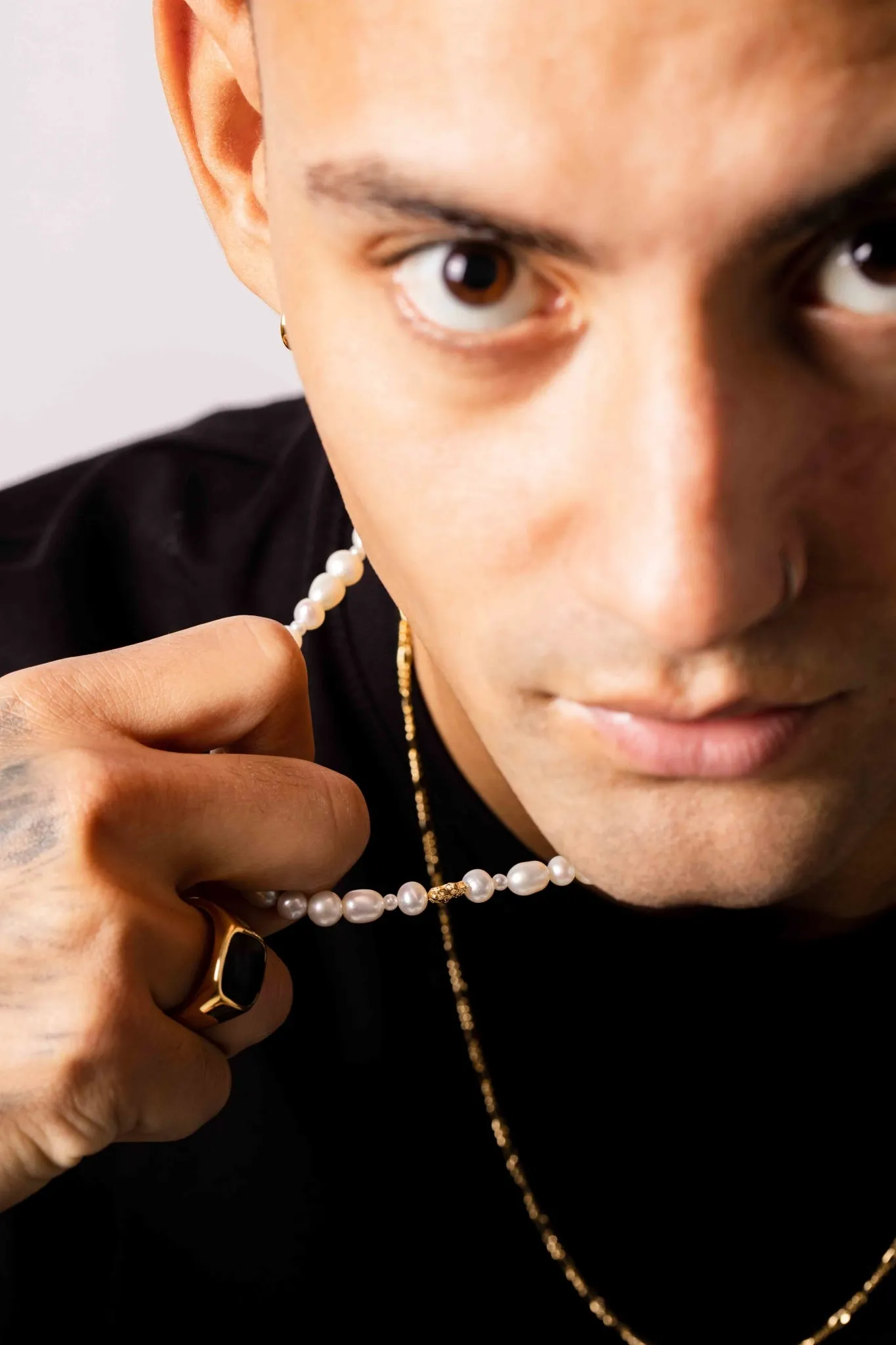 IX Ocean Pearl Gold Plated Necklace