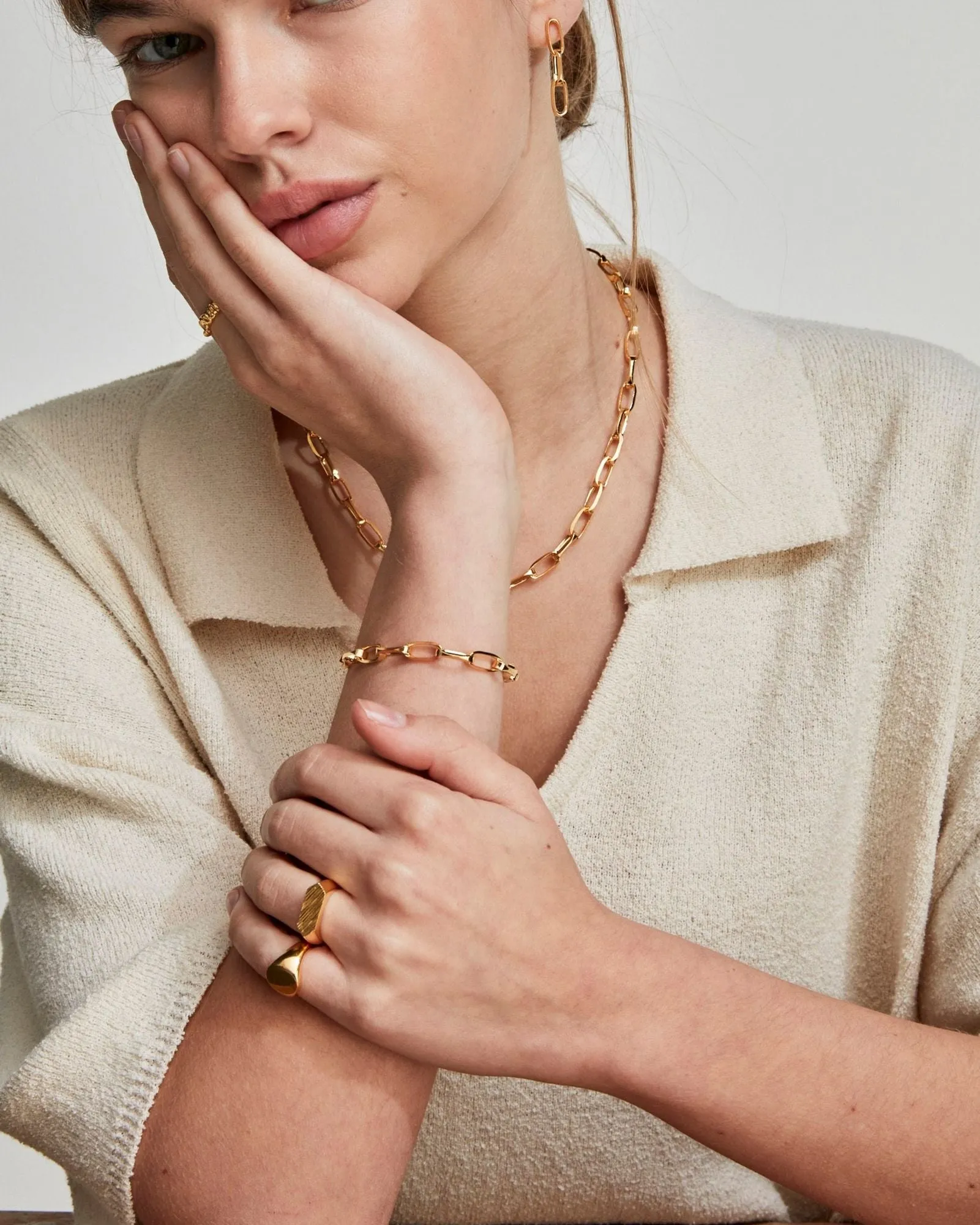 IX Prestige Gold Plated Necklace