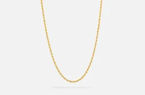 IX Rope Gold Plated Necklace